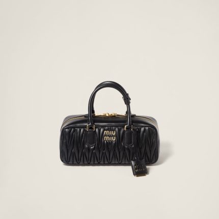 Large Arcadie matelassé nappa leather bag