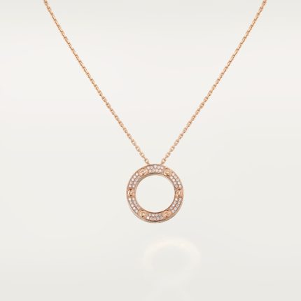 LOVE pendant, paved