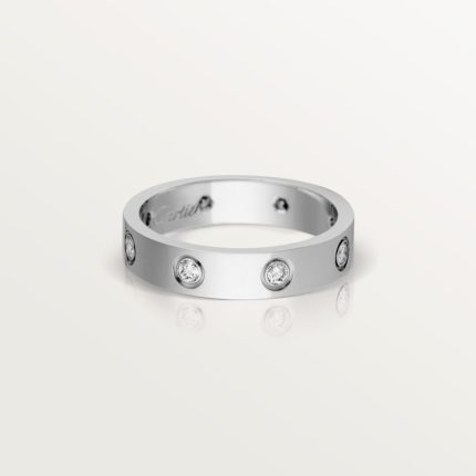 LOVE ring, small model, 8 diamonds