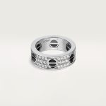 LOVE ring, classic model, paved, ceramic