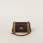 Matelassé nappa leather shoulder bag