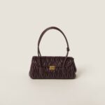 Matelassé nappa leather shoulder bag