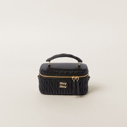 Matelassé nappa leather shoulder bag