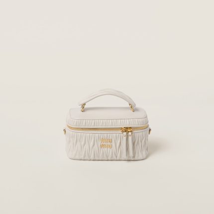 Matelassé nappa leather shoulder bag