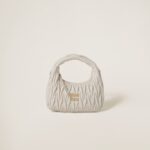Wander matelassé nappa leather hobo bag