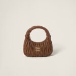 Wander matelassé nappa leather hobo bag