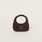 Wander matelassé nappa leather hobo bag