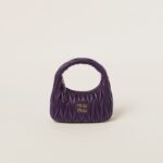 Wander matelassé nappa leather hobo bag