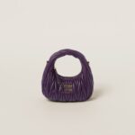 Wander matelassé nappa leather hobo mini-bag