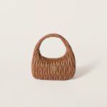 Regular wander matelassé nappa leather hobo bag