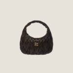 Large wander matelassé nappa leather hobo bag