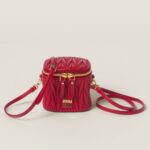 Matelassé nappa leather micro bag