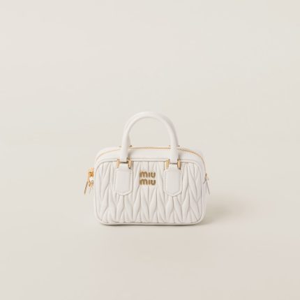 Arcadie Matelassé nappa leather micro-bag