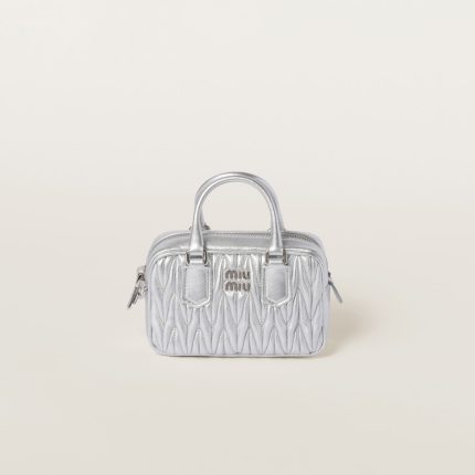 Arcadie Matelassé nappa leather micro-bag