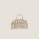 Arcadie Matelassé nappa leather micro-bag