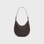 SMALL HELO?SE CUIR TRIOMPHE BAG IN TRIOMPHE CANVAS AND CALFSKIN
