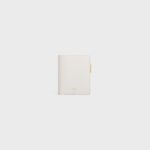 COMPACT WALLET TRIOMPHE CHARMS IN GRAINED CALFSKIN RICE
