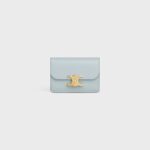 CARD HOLDER WITH FLAP TRIOMPHE IN SHINY CALFSKIN