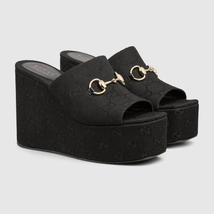 Womens wedge sandal with Horsebit