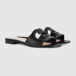 Womens Interlocking G slide sandal
