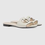 Womens slide sandal with Interlocking G