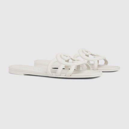 Womens Interlocking G slide sandal