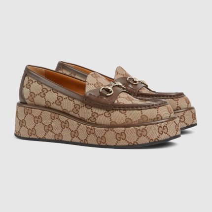 Womens Horsebit wedge loafer