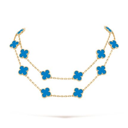 Vintage Alhambra long necklace, 20 motifs