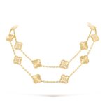 Vintage Alhambra long necklace, 20 motifs