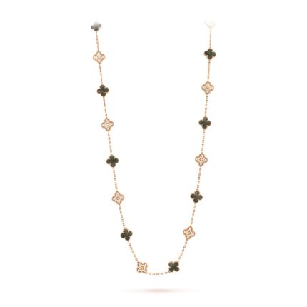 Vintage Alhambra long necklace, 20 motifs