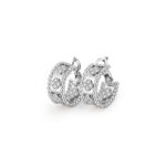 Perlée clovers hoop earrings