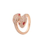 Serpenti Seduttori gilded snake ring