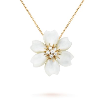 Rose de No?l clip pendant, small model