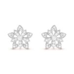 Lotus openwork earrings mini model