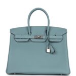 Hermes Birkin 35 Ciel Togo Palladium Hardware