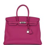 Hermes Birkin 35 Rose Pourpre Togo Palladium Hardware