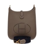 Hermes Evelyne TPM Etoupe Clemence Gold Hardware