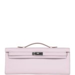 Hermes Kelly Cut Mauve Pale Swift Palladium Hardware