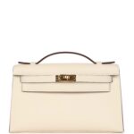 Hermes Kelly Pochette Nata Swift Gold Hardware