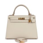 Hermes Kelly Sellier 28 Craie Epsom Gold Hardware