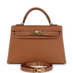 Hermes Kelly Sellier 20 Gold Epsom Gold Hardware