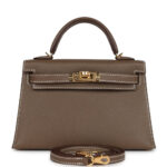 Hermes Kelly Sellier 20 Etoupe Madame Gold Hardware