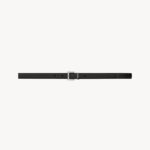 cassandre thin belt with square buckle in smooth leather
