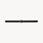 cassandre thin belt with square buckle in box saint laurent leather