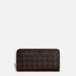 Intrecciato Zip Around Wallet
