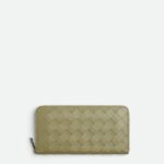Intrecciato Zip Around Wallet