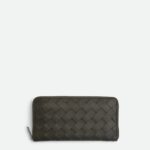Intrecciato Zip Around Wallet