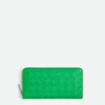 Intrecciato Zip Around Wallet