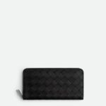 Intrecciato Zip Around Wallet