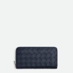 Intrecciato Zip Around Wallet